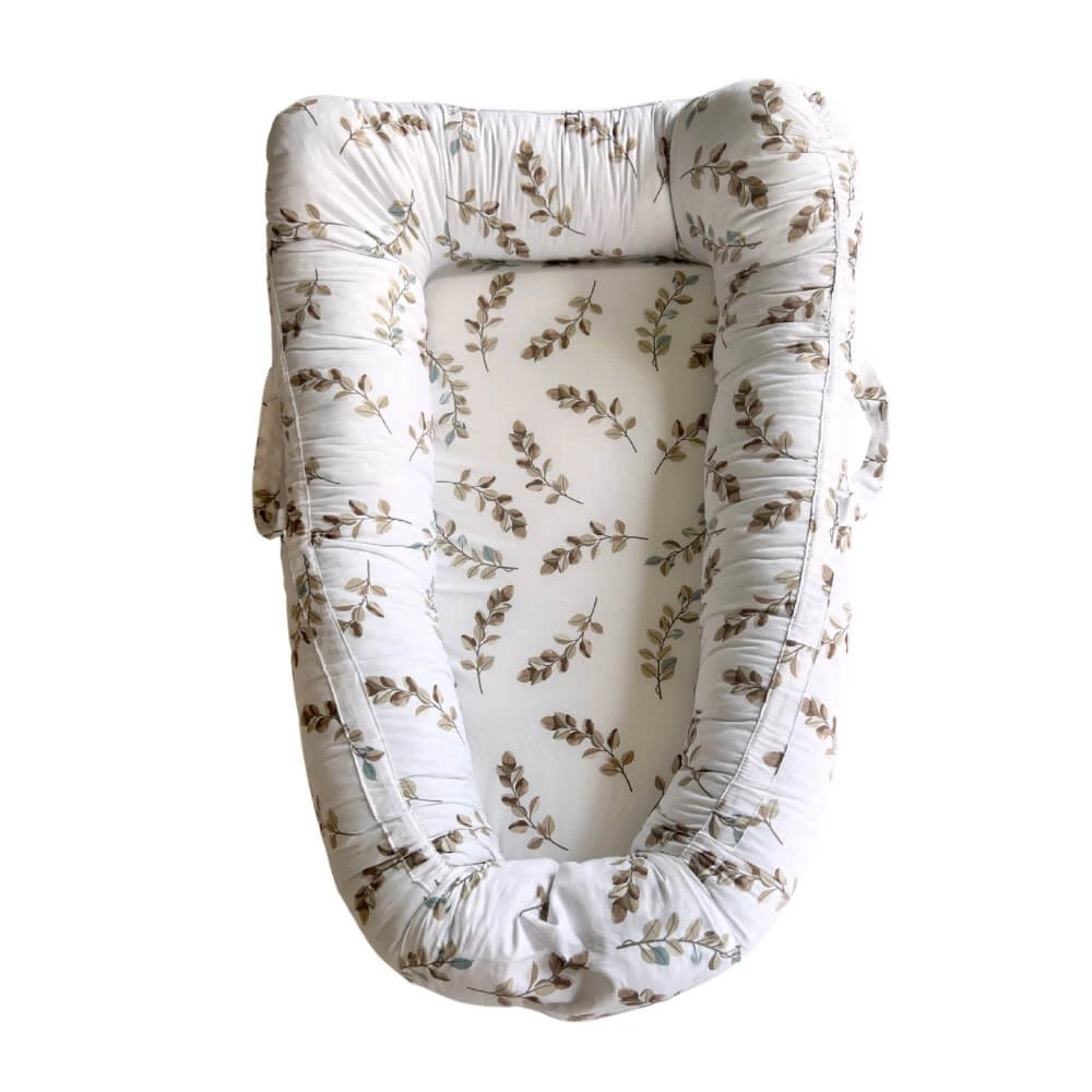 Baby Nest mit zwei Gesichtern, + 0 Monate, Beige/Fronze, Twindeco