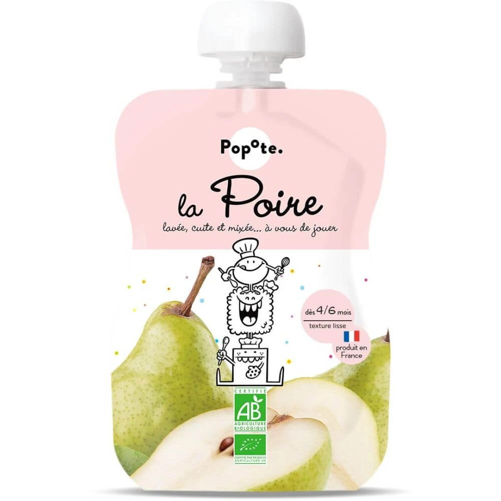 Bio-Birnenpüree, 4-6 Monate, 120 g, Popote