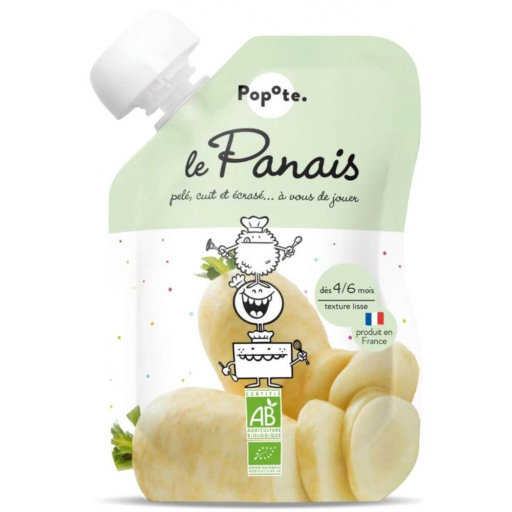 Bio-Püree mit 78% Pastinake, 4-6 Monate, 120 g, Popote