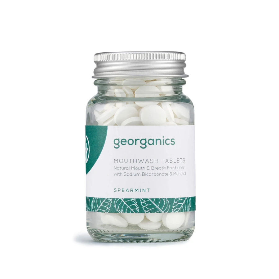 Mundspültabletten, Spearmint, 180 Stück, Georganics