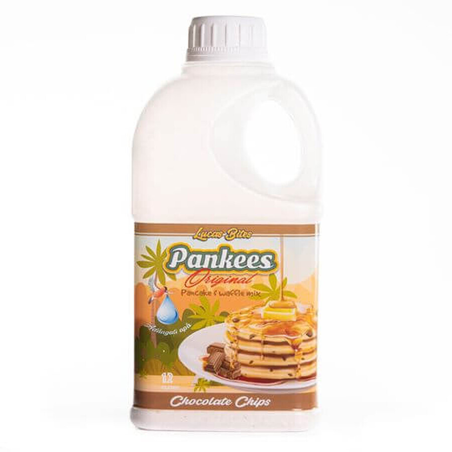 Meelmix voor pannenkoeken en wafels Chocolade Chips Pankees, 290 gr, Lucas Bites