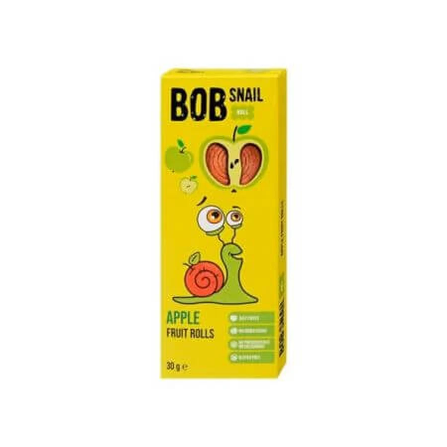 Rulou natural din mere, 30 g, Bob Snail