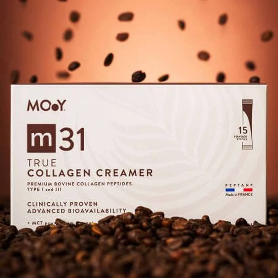 Crema di collagene bovino con peptidi m31, 15 bustine x 7 g, Molecules of Youth