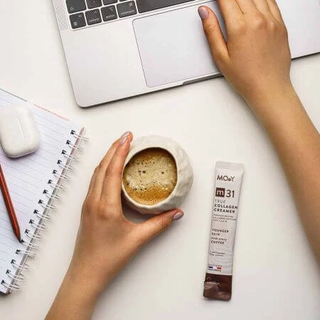 Crema di collagene bovino con peptidi m31, 15 bustine x 7 g, Molecules of Youth