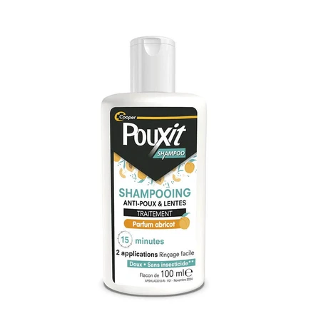 Pouxit Anti-Läuse- und Nagelbehandlungsshampoo Aprikosenduft 100ml