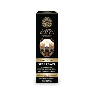 Natura Siberica Men Bear Power Crema facial antiarrugas para hombre, 50ml