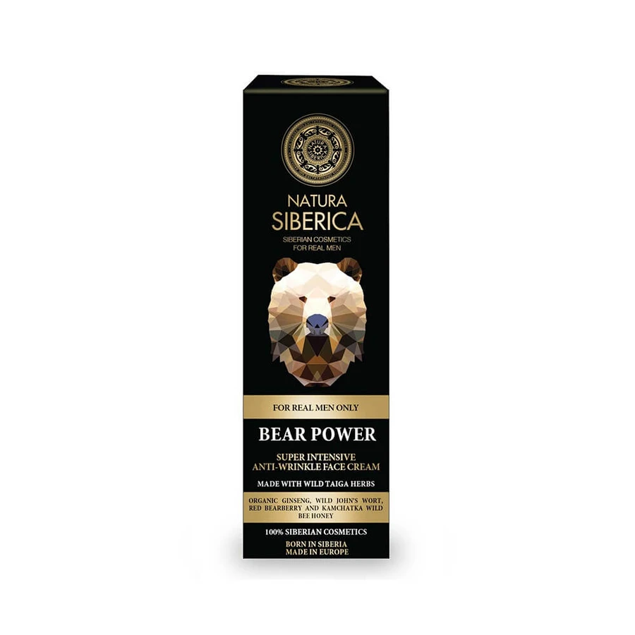 Natura Siberica Men Bear Power Przeciwzmarszczkowy krem do twarzy dla mężczyzn, 50ml: ceny i cechy