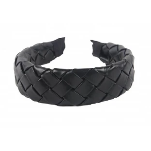 Cerchietto per capelli Donegal intrecciato nero FA-5761