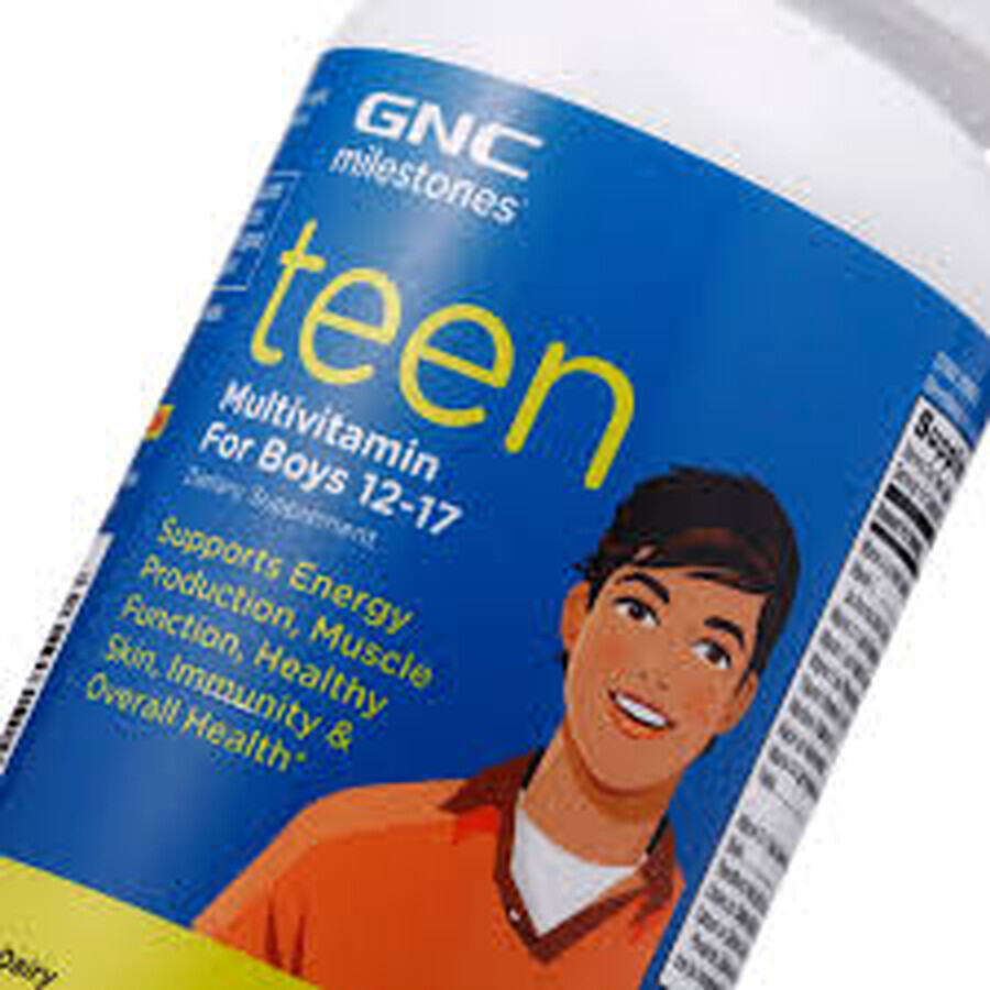 Multivitamins for boys 12-17 years, Teen Milestones (200812), 120 tablets, GNC