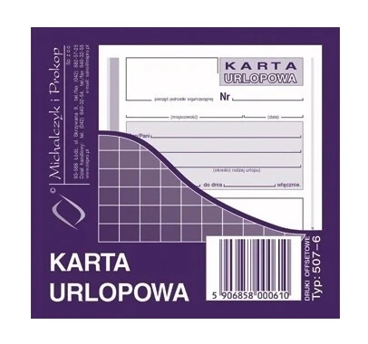 Urlaubskarte A6, 40 Blatt