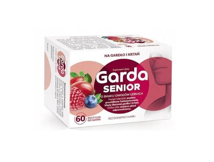 Garda Senior, Waldfruchtgeschmack, 60 Lutschtabletten