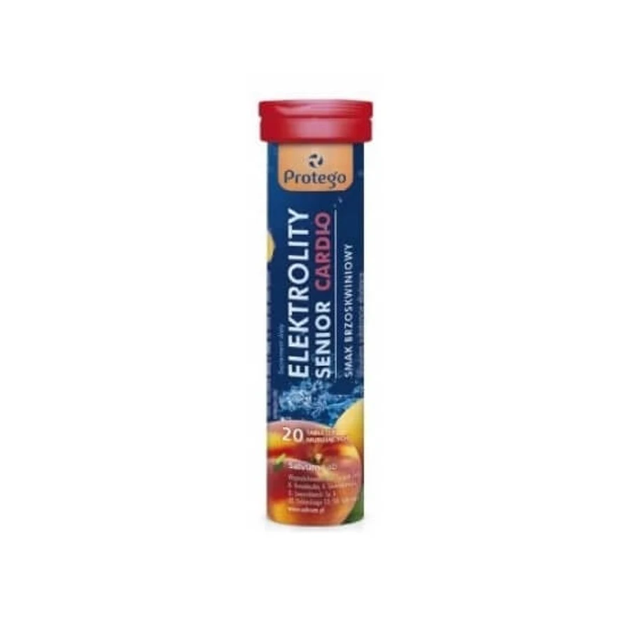 Protego Elektrolity Senior Cardio, 20 comprimate efervescente