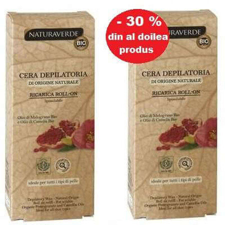 Oferta Pachet - Ceară depilatoare roll-on 1+1, 100 ml, NaturaVerde