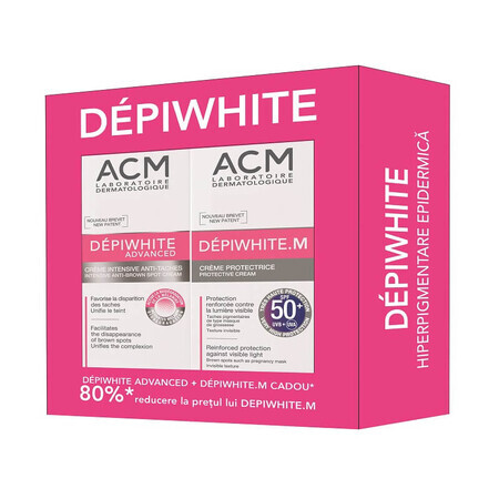 Oferta Pachet Cremă Depigmentantă Advanced 40ml și 80% Reducere la Depiwhite M 40 ml, ACM