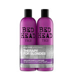 Oferta Pachet Sampon + Balsam pentru par blond Bed Head Dumb Blonde, 750 + 750 ml, Tigi