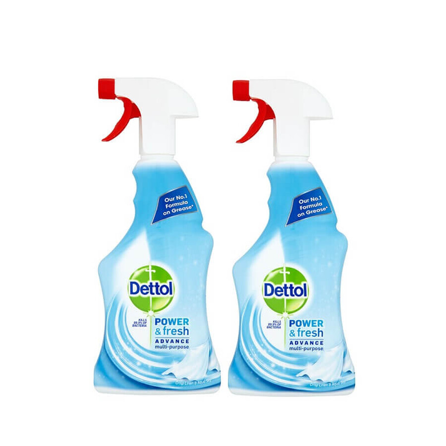 Ofertă Pachet, Spray dezinfectant Aqua Sky, 2x500 ml, Dettol