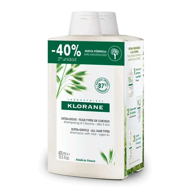 Klorane DUPLO Haferflocken Shampoo 2x400ml