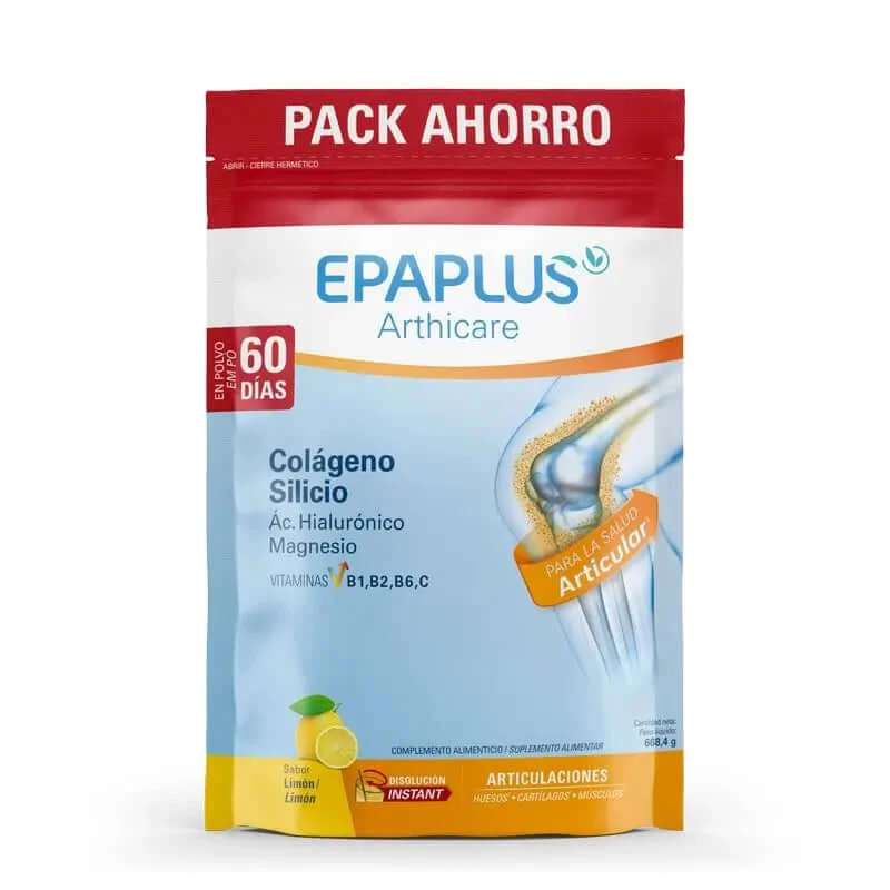 Epaplus Arthicare PACK Kollagen + Silizium + Hyaluronsäure Zitronenpulver 700g