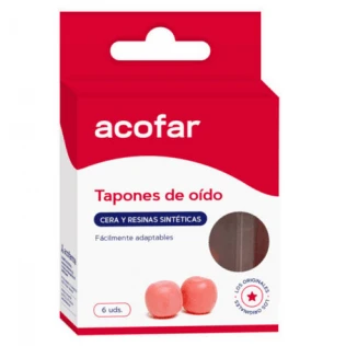Acofar Ohrstöpsel Wachs Ohrstöpsel 6u