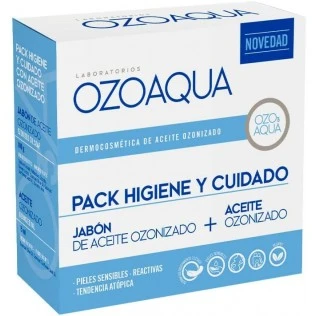 Ozoaqua Hygiene & Pflege Pack Ozonisiertes Öl 15ml + Ozonölseife 100g