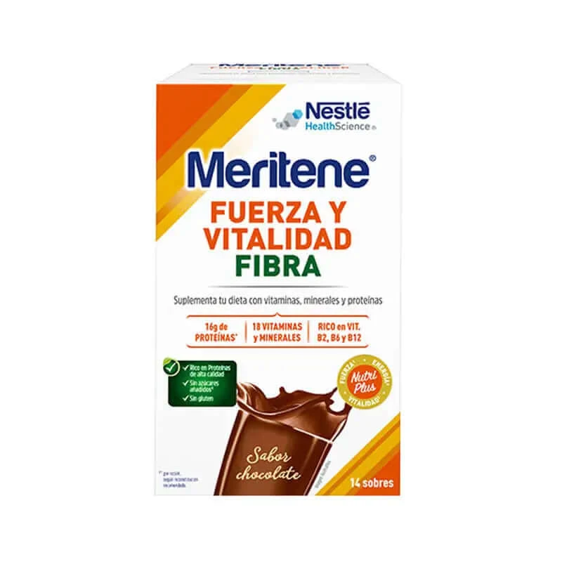 Meritene Strength & Vitality FIBRE Chocolate 14 Umschläge