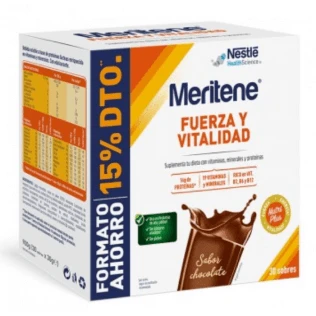 Meritene Kraft und Vitalität Schokolade 30 Portionsbeutel