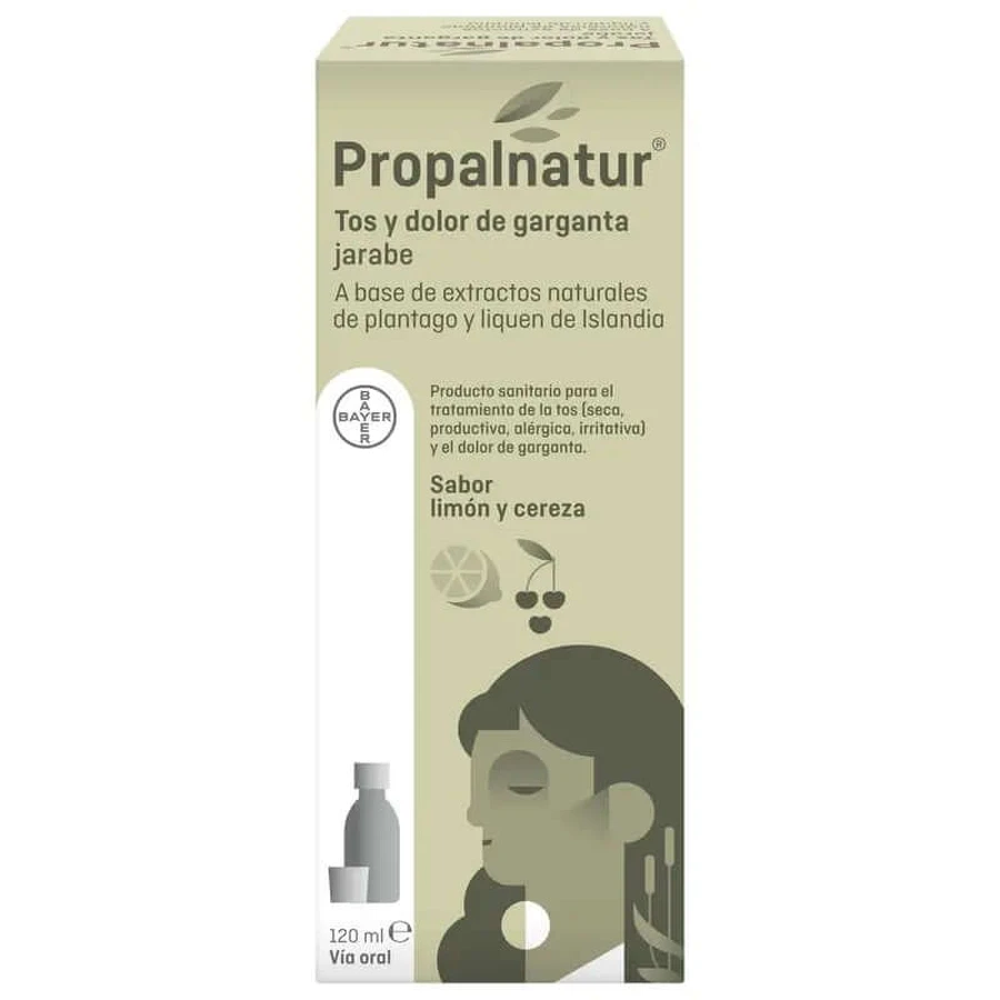 Propalnatur Hoest en Keelpijn 120ml Siroop Citroen en Kersensmaak