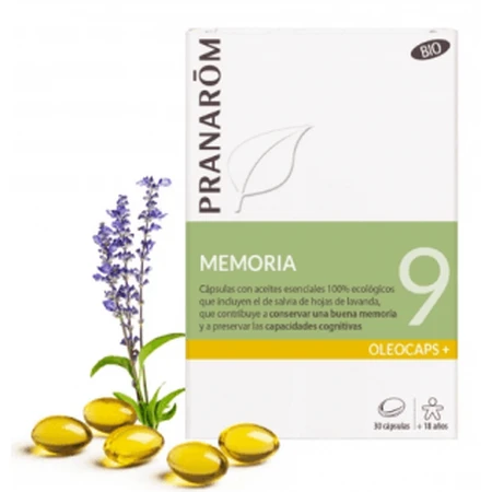 Pranarom Oleocaps 9 Memorie, 30 capsule