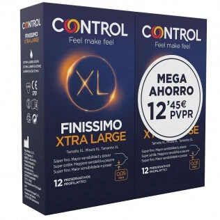 Kontrolle DUPLO Presevativos Finissimo XL, 2X12 Einheiten