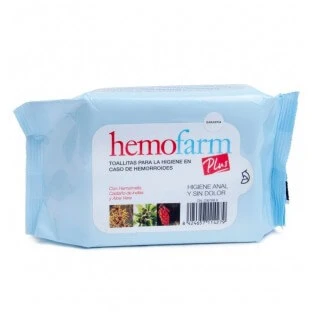 Hemofarm Plus Hämorrhoiden-Hygiene-Tücher, 60 Stück