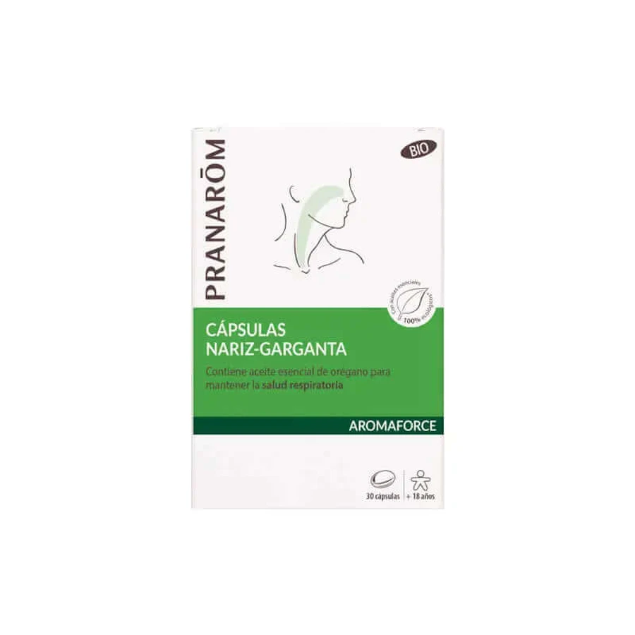 Pranarom Aromaforce nas și gât 30 capsule