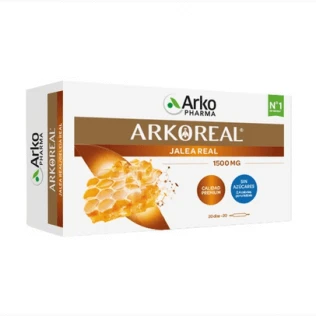 Arkoreal Gelee Royal 1500mg Frisches Bio Gelee Royal Zuckerfrei 20 Ampullen