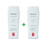 Pachet sampon revitalizant cu proteine, 250 ml + Balsam revitalizant, 250 ml, Revalid