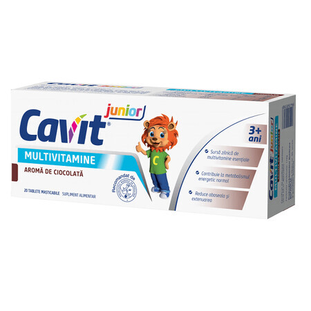 Cavit Junior chocolate, 20 tablets, Biofarm