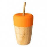 Bamboo cup, orange, 240 ml, Eco Rascals