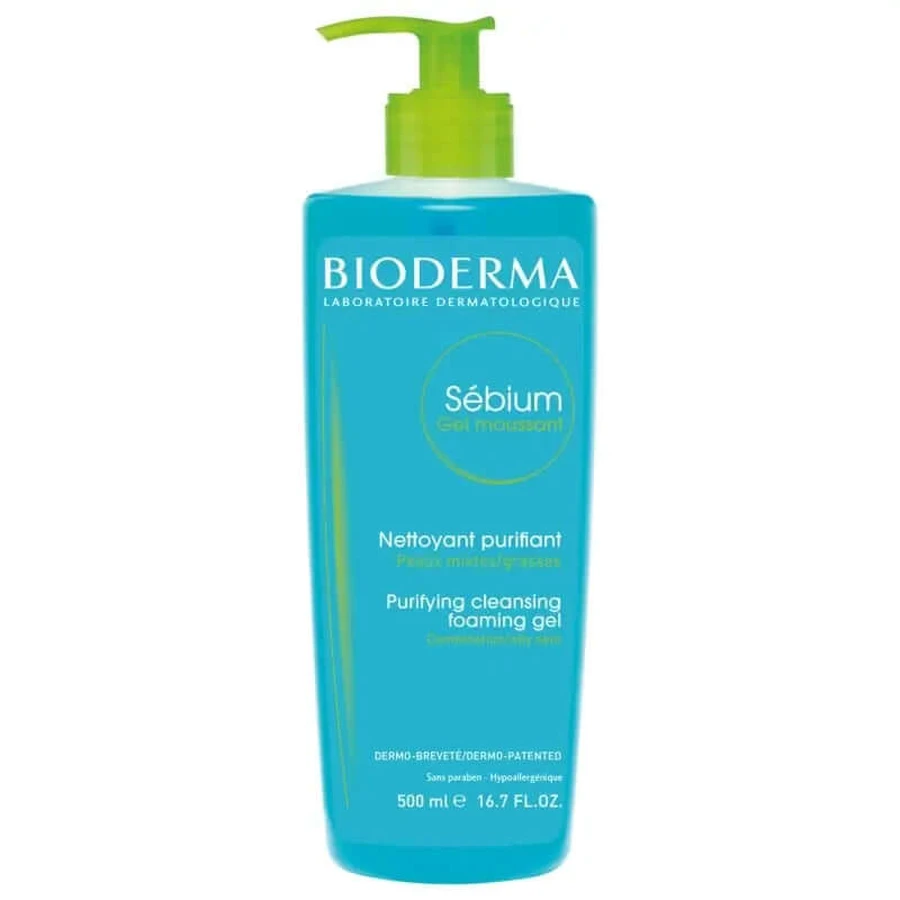Bioderma Sebium seifenfreies Reinigungsmousse-Gel, 500ml