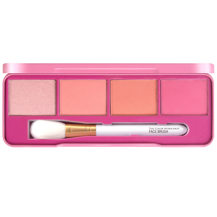 Paleta farduri pentru obraz Radian Blush, 11,2G, WE1580135E, The Color Workshop