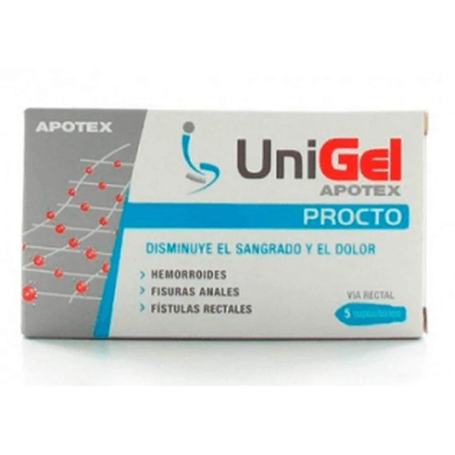 Apotex Unigel Procto 5 Suppositories