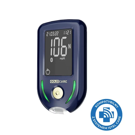  Diagnostic Gold Care, kit de măsurare a glicemiei, glucometru + accesorii