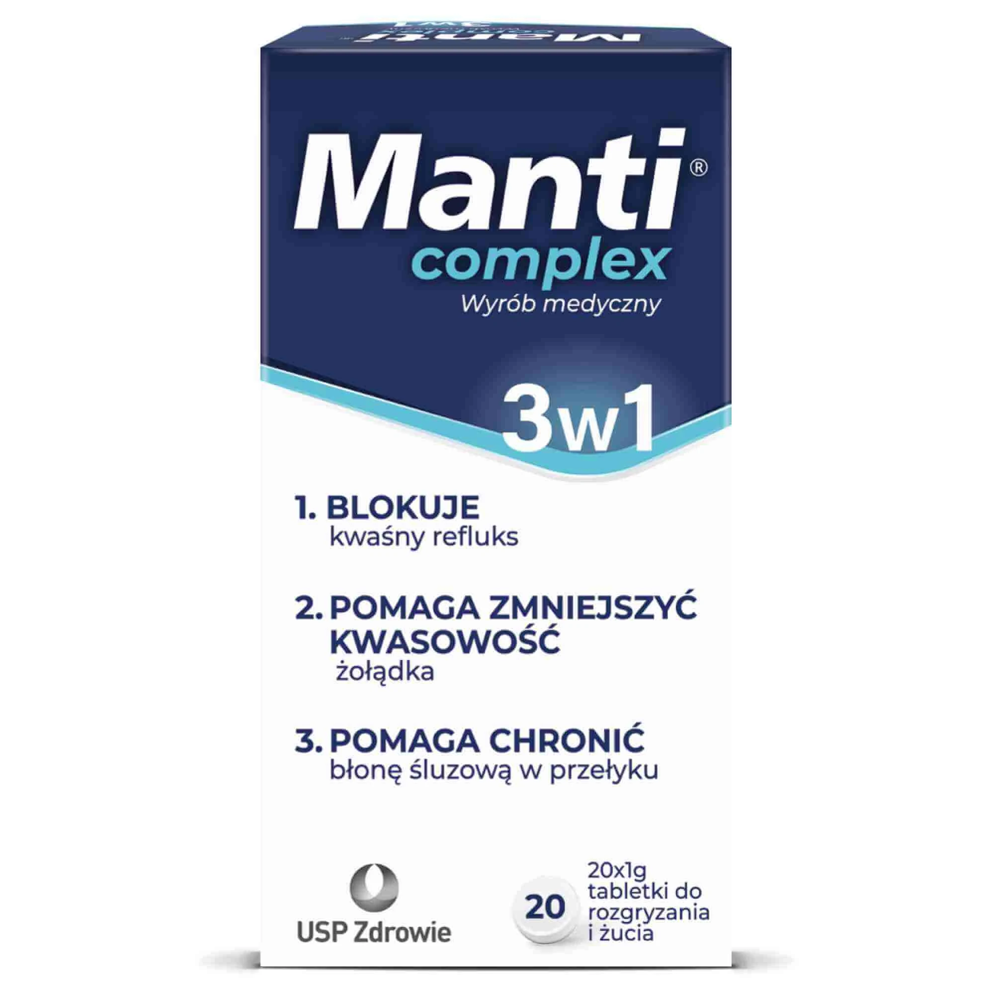 Manti Complex, 20 Kautabletten