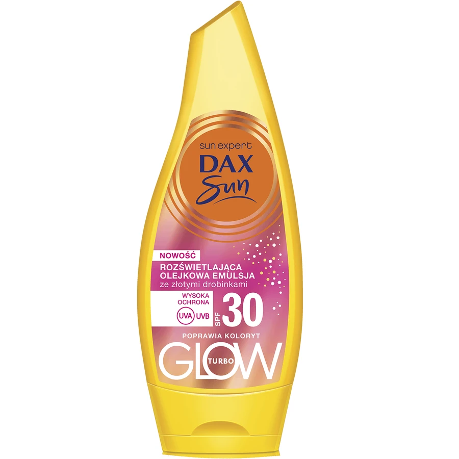 DAX Sun, emulsie de ulei iluminatoare cu particule aurii, SPF 30, 175 ml