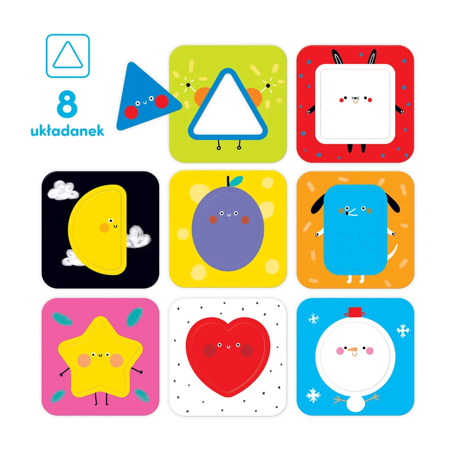 CzuCzu Descubriendo formas, puzzle para niños, a partir de 18 meses, 16 elementos