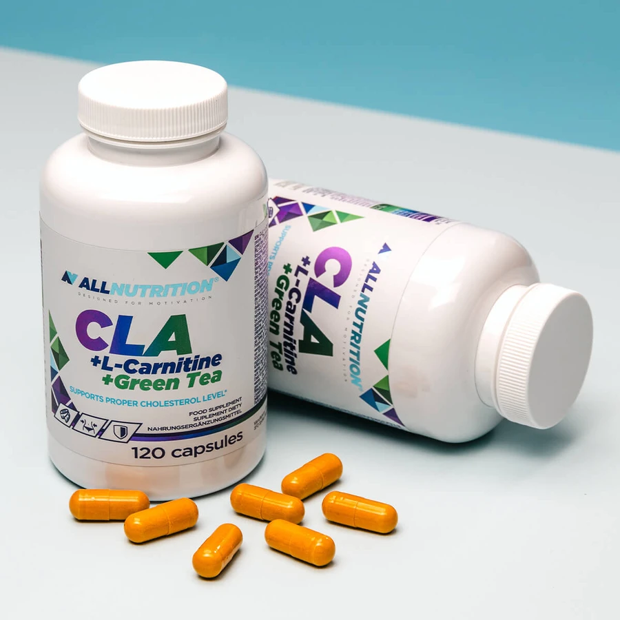 Allnutrition CLA + L-Carnitină + ceai verde, 120 capsule