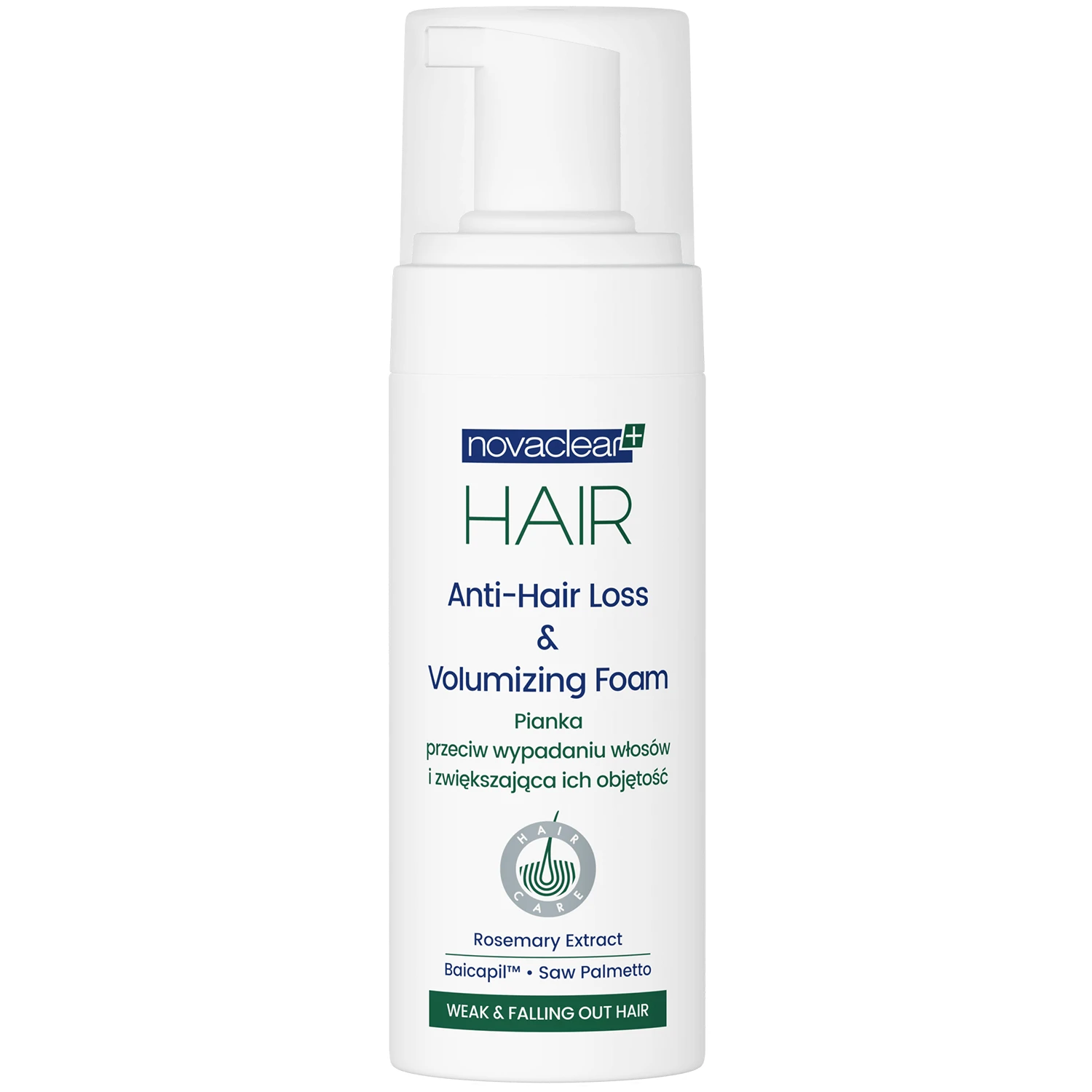 Novaclear Hair, Schaum gegen Haarausfall und für mehr Volumen, 150 ml