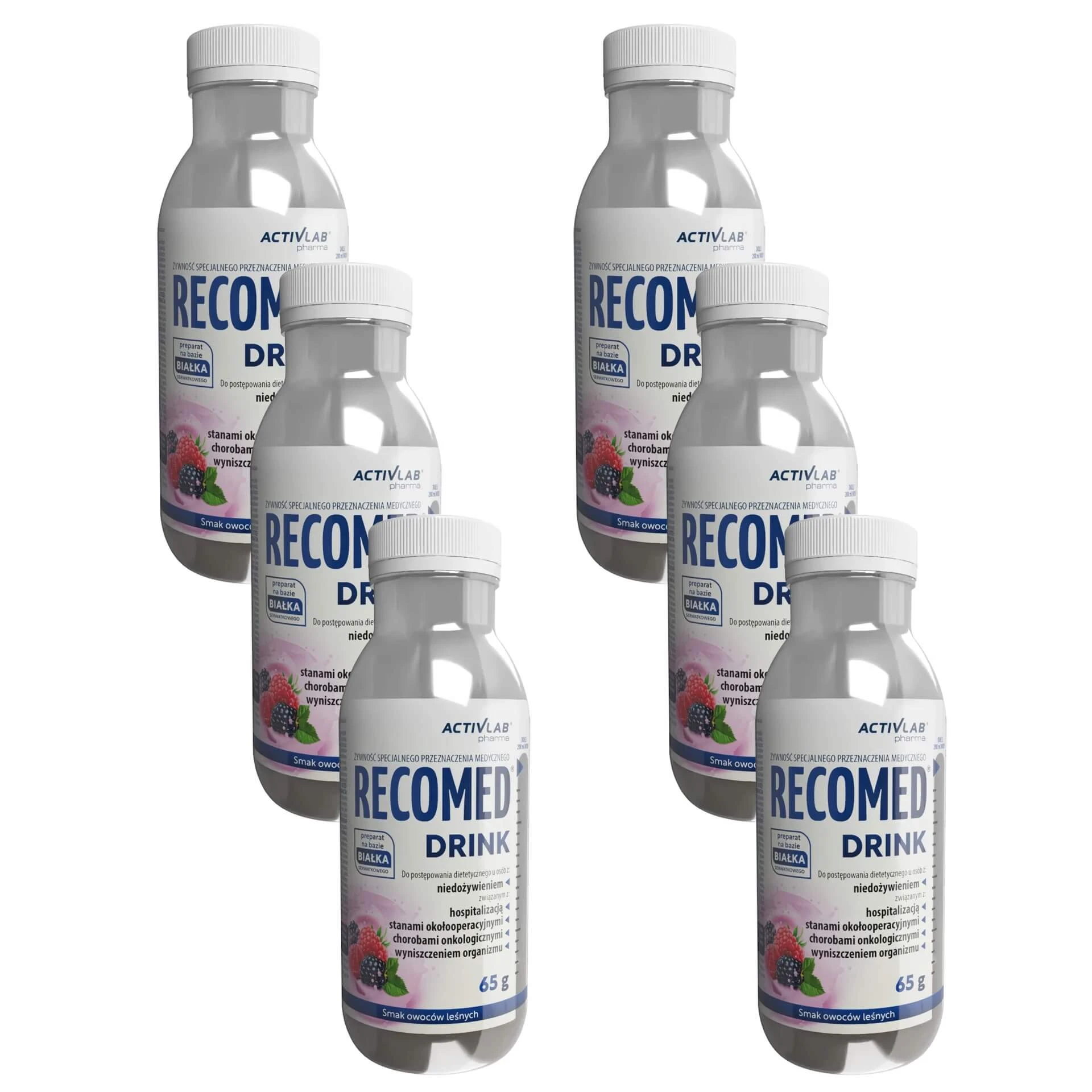 ActivLab Pharma RecoMed Drink, Waldfruchtgeschmack, 6 x 65 g