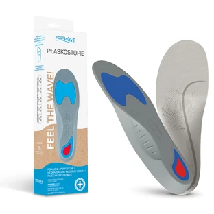 FootWave Piedi piatti, solette ortopediche, Large, 44-45, 1 paio