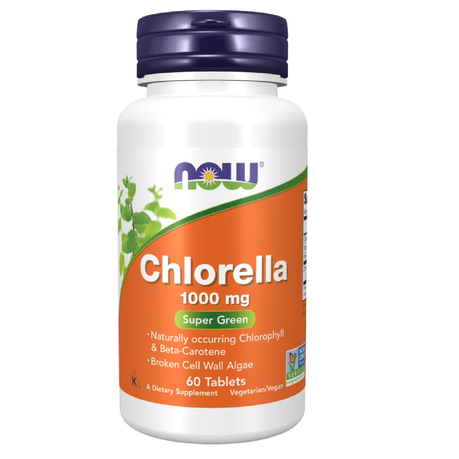Now Foods Clorella 1000 mg, 60 compresse vegane