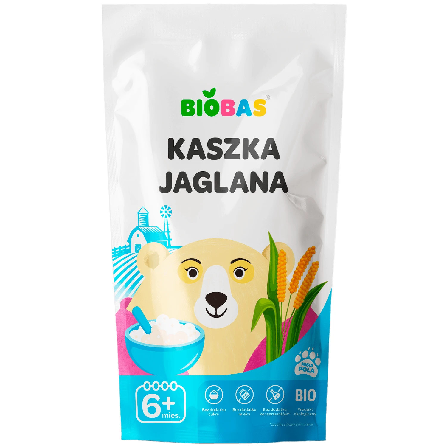 BioBas Bio-Hirsebrei, ohne Zuckerzusatz, ab 6 Monaten, 200 g