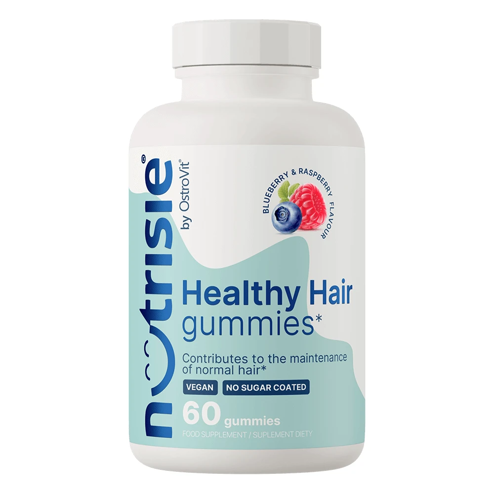 OstroVit Healthy Hair Koala Gummies, Beeren- und Himbeergeschmack, 60 Stück