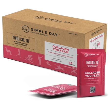 Simple Day Collagen You Flexi, gusto lampone e limone, 30 bustine